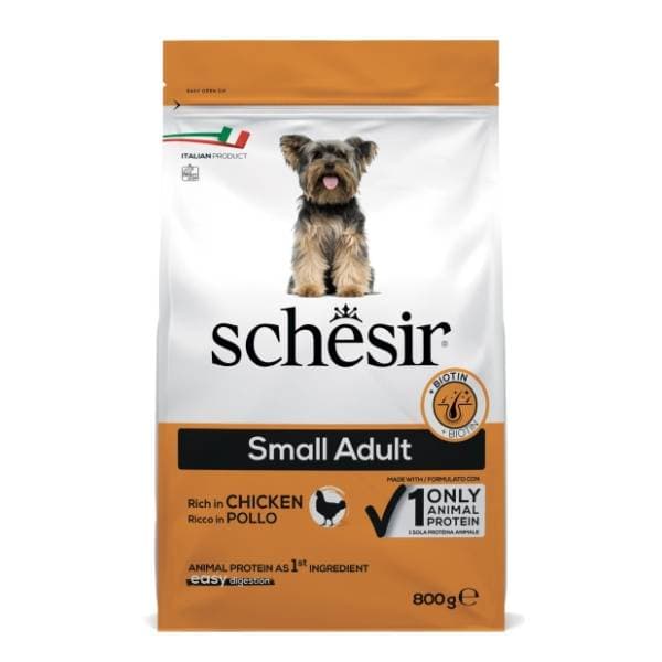 SCHESIR Small adult hrana za pse piletina 800g 0