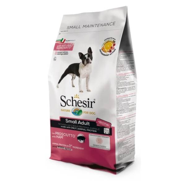SCHESIR Small adult hrana za pse šunka 800g 0