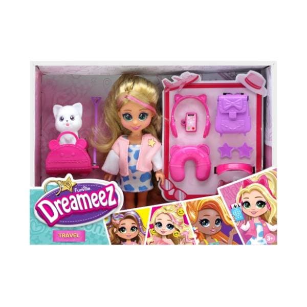 Set sa lutkom Mini travel DREAMEEZ 0