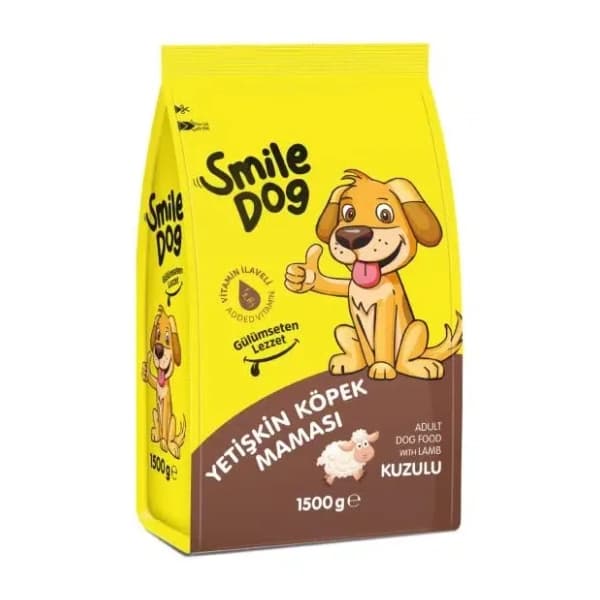 SMILE DOG hrana za odrasle pse jagnjetina 1,5kg 0