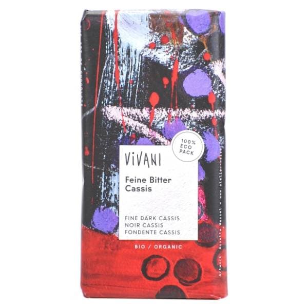 VIVANI čokolada crna ribizla 100g 0