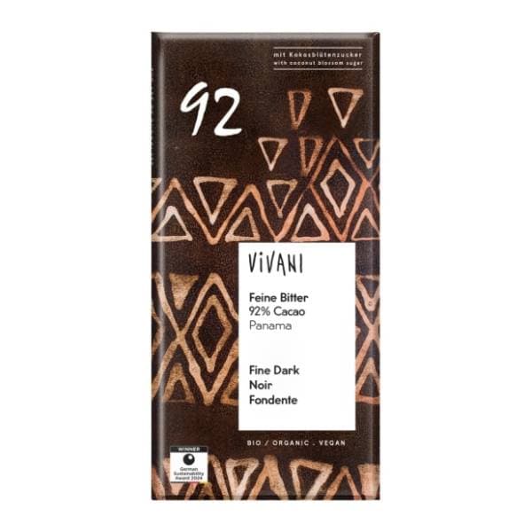 VIVANI crna čokolada 92% 100g 0