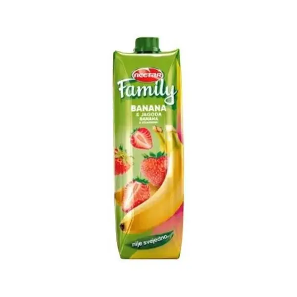 Voćni sok NECTAR Family banana i jagoda 1l 0
