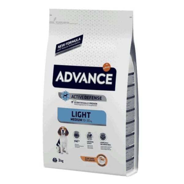 ADVANCE Medium adult light hrana za gojazne pse 12kg 0
