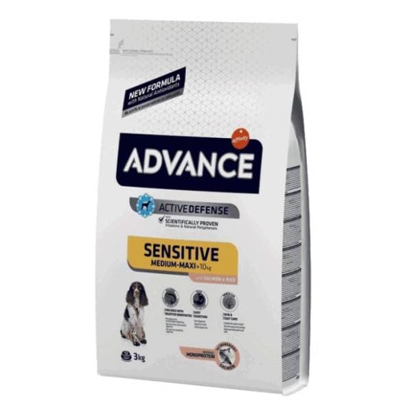 ADVANCE Sensitive medium maxi hrana za pse losos pirinač 12kg 0