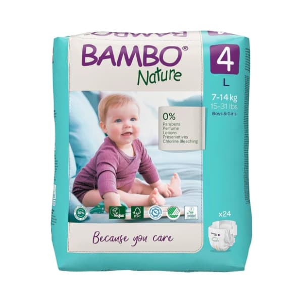 BAMBO pelene Nature Eco 4 24kom 0