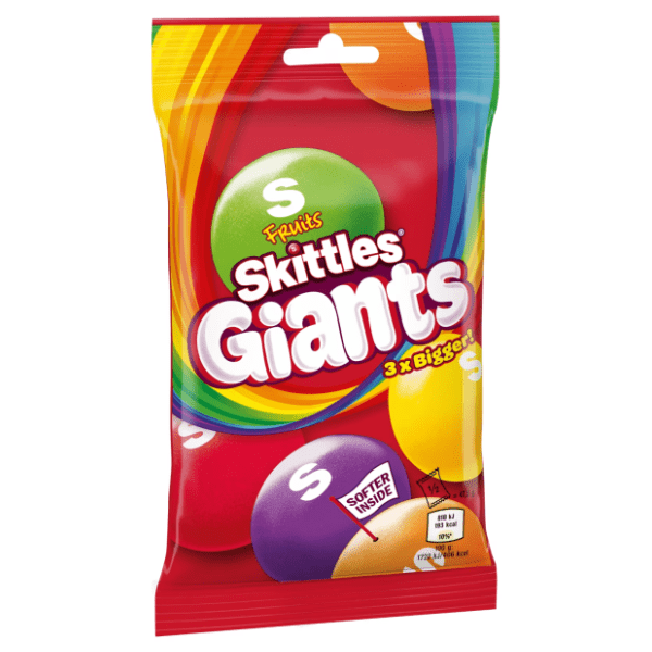 Bombone SKITTLES Giants fruits 116g 0