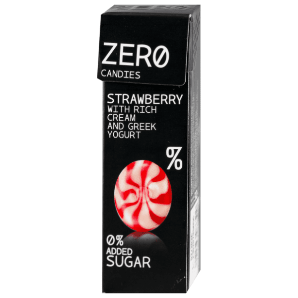 Bombone ZERO CANDIES grčki jogurt i jagoda 0% šećera 32g 0
