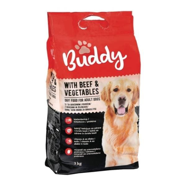 BUDDY hrana za pse govedina i povrće 3kg 0