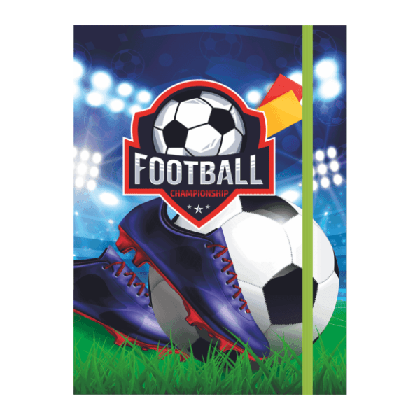 Fascikla sa gumom A5 OPTIMUM 3D Box football 0