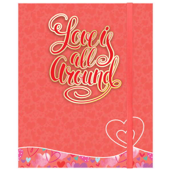 Fascikla sa gumom OPTIMUM 3D Box love is all crvena 0