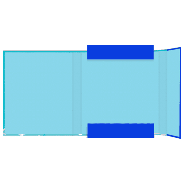 Fascikla sa gumom OPTIMUM 3D Box sparkle tirkiz 1