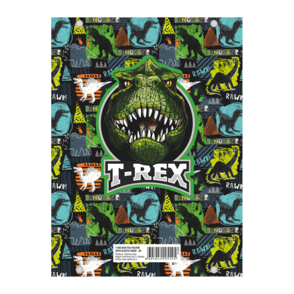 Fascikla sa gumom OPTIMUM 3D Box T-Rex 1