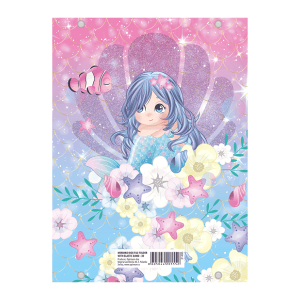 Fascikla sa gumom OPTIMUM 3D Mermaid 1