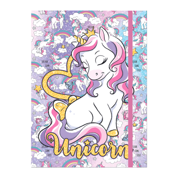 Fascikla sa gumom OPTIMUM 3D Unicorn 0