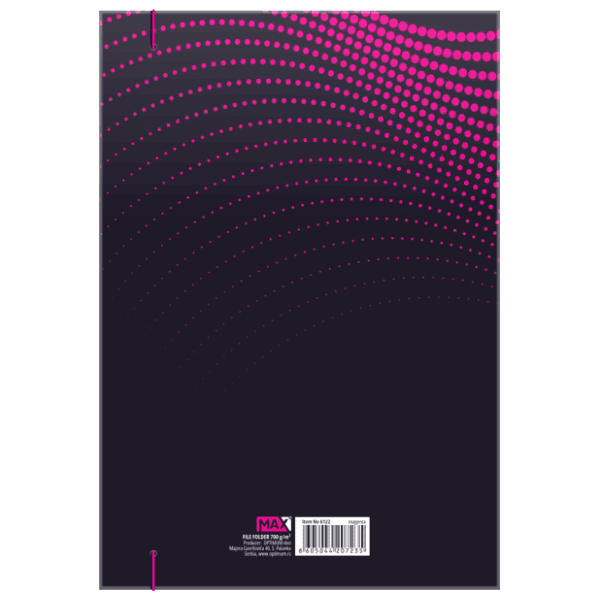 Fascikla sa gumom OPTIMUM Max pink 1