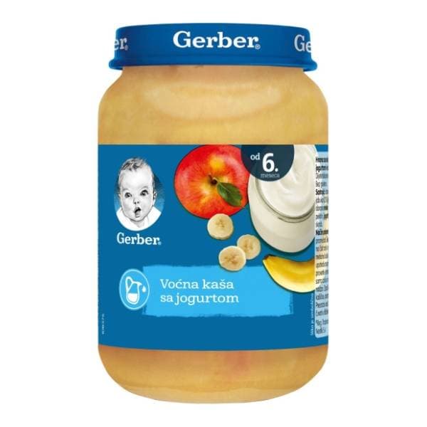GERBER kašica voće sa jogurtom 190g 0
