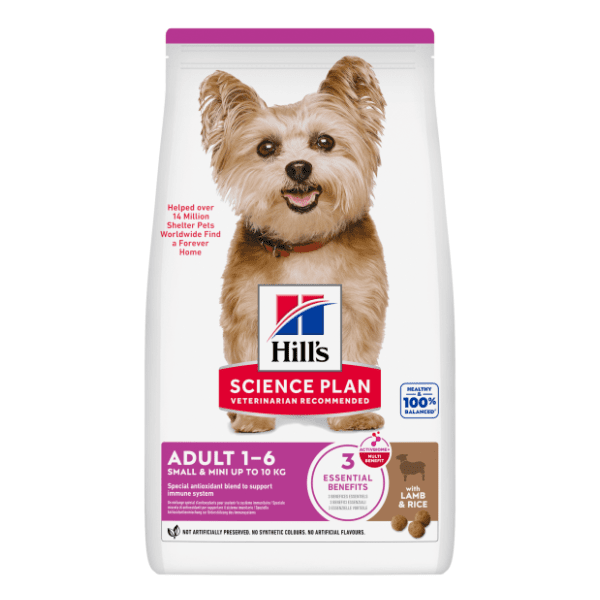 HILL'S Science Plan small & mini adult jagnjetina 1,5kg 0