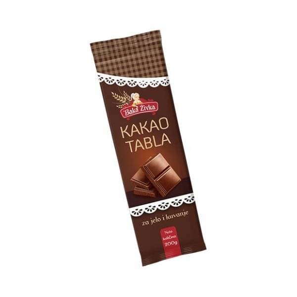 Kakao tabla BAKA ŽIVKA 200g 0