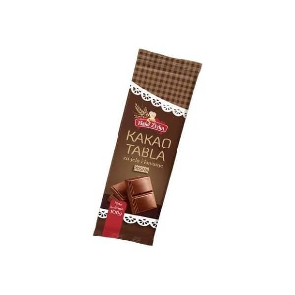 Kakao tabla BAKA ŽIVKA posna 100g 0