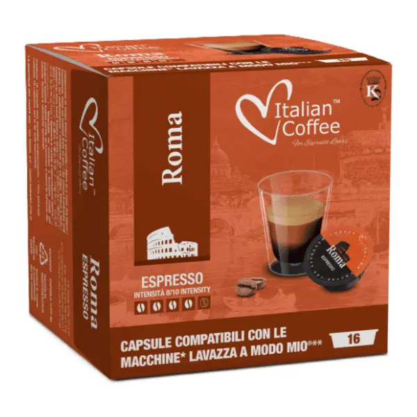 Kapsule ITALIAN COFFEE A Modo Mio Roma Espresso 16kom 0