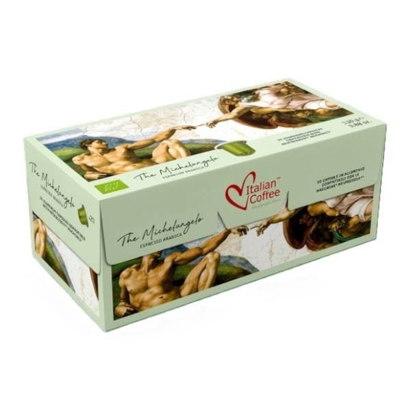Kapsule ITALIAN COFFEE Michelangelo arabica biologico nespresso 20kom 0