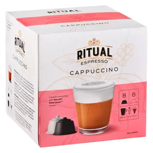 Kapsule RITUAL cappuccino 164g 16kom 0