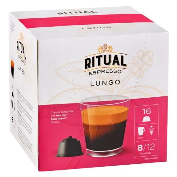 Kapsule RITUAL Lungo espresso 120g 16kom 0
