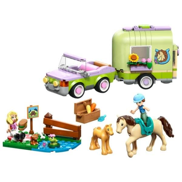 LEGO Friends prikolica sa konjem i ždrebetom 42695 1