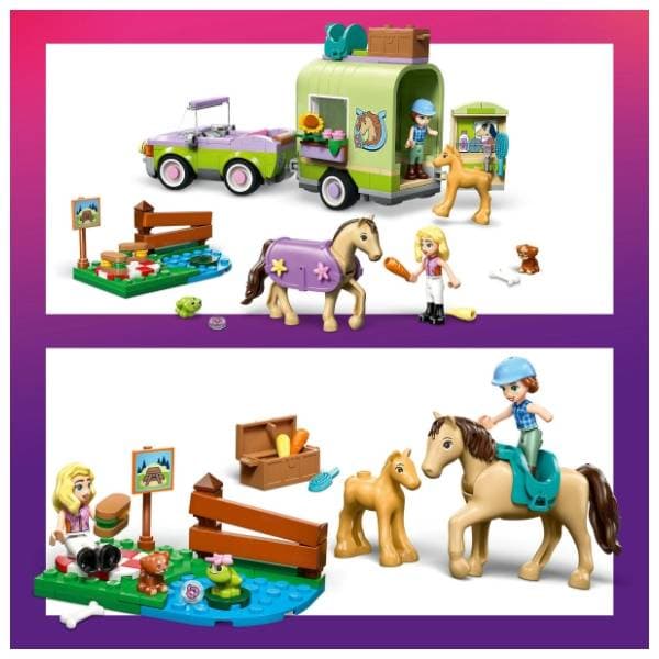 LEGO Friends prikolica sa konjem i ždrebetom 42695 2