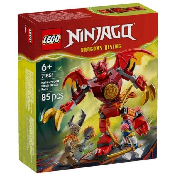 LEGO NINJAGO Kajev zmajeviti mek borbeno pakovanje 71851 0