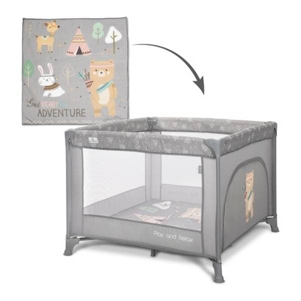 LORELLI BERTONI ogradica za bebe Play & relax siva 2