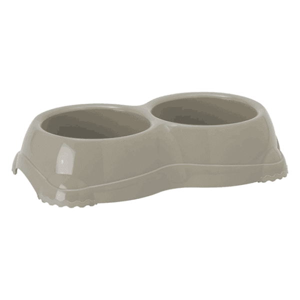 MODERNA Double smarty bowl dupla posuda siva 0
