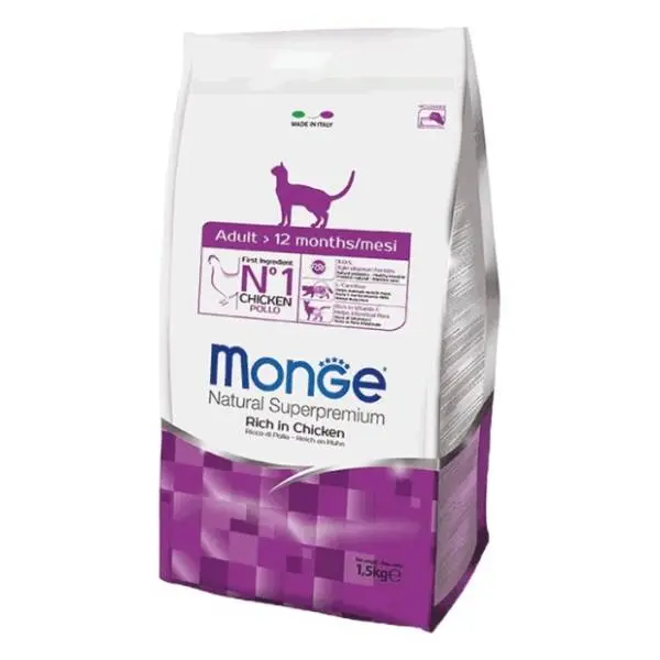 MONGE Adult hrana za odrasle mačke piletina 400g 0