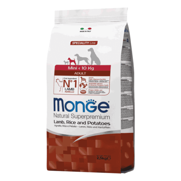 MONGE Extra small adult jagnjetina krompir pirinač 2,5kg 0