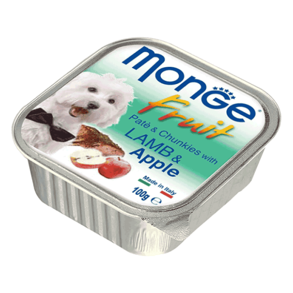 MONGE Fruit hrana za pse jagnjetina i jabuka 100g 0