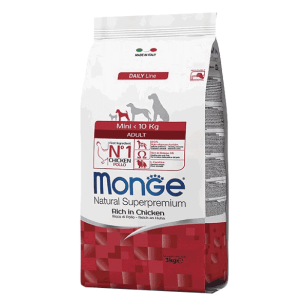 MONGE Mini adult hrana za pse piletina 800g 0