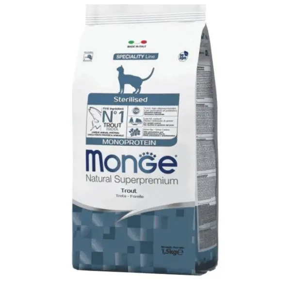 MONGE Monoprotein kitten hrana za mačke pastrmka 400g 0
