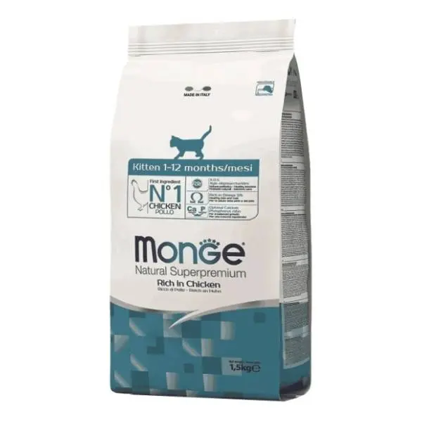 MONGE Natural kitten hrana za mačke piletina 400g 0