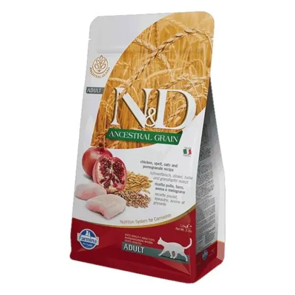 N&D Low grain hrana za sterilisane mačke piletina nar 10kg 0