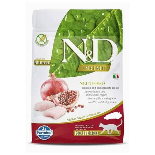 N&D Prime hrana za odrasle mačke piletina i nar 5kg 0