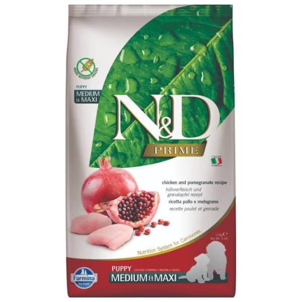 N&D Prime maxi puppy hrana za pse piletina i nar 2,5kg 0