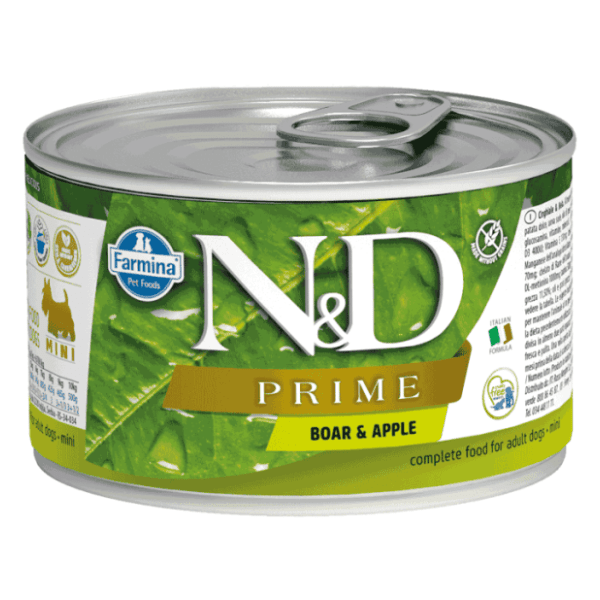 N&D Prime mini adult hrana za pse jabuka divlja svinja 140g 0