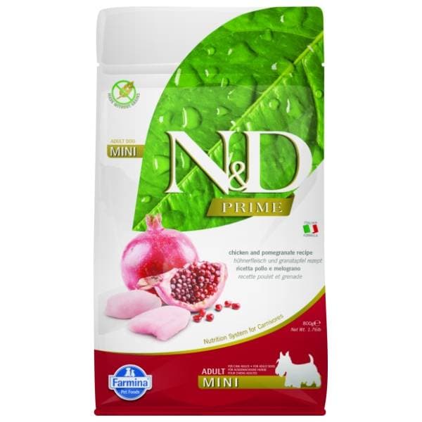 N&D Prime mini adult hrana za pse piletina i nar 800g 0