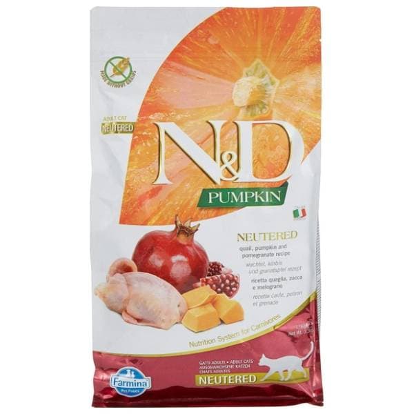 N&D Pumpkin hrana za sterilisasene mačke prepelica 1,5kg 0