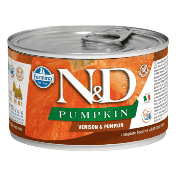 N&D Pumpkin mini adult hrana za pse bundeva i jelen 140g 0