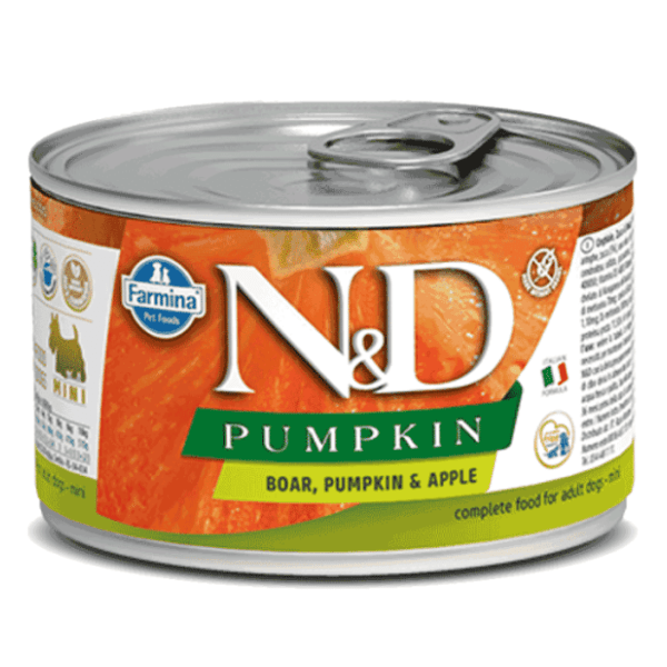N&D Pumpkin mini adult hrana za pse divlja svinja 140g 0