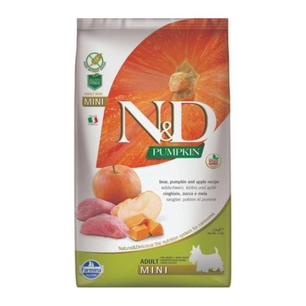 N&D Pumpkin mini adult hrana za pse divlja svinja 7kg 0