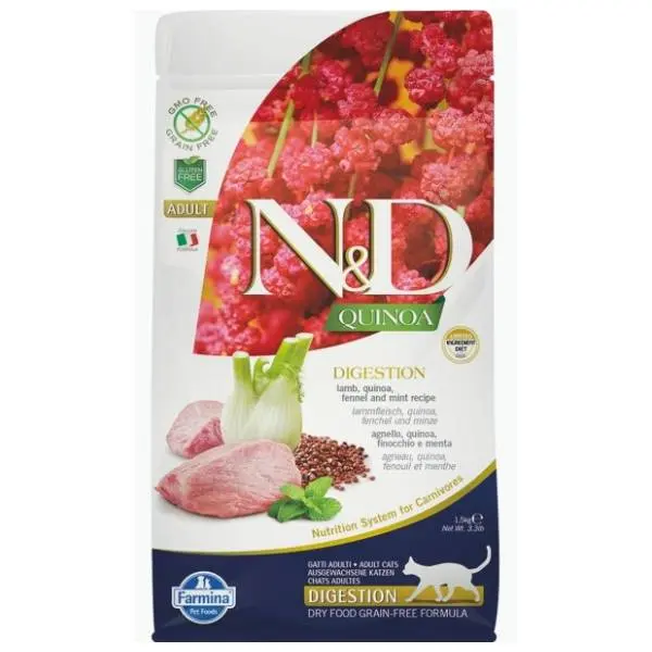 N&D Quinoa digestion hrana za mačke kinoa jagnjetina 1,5kg 0