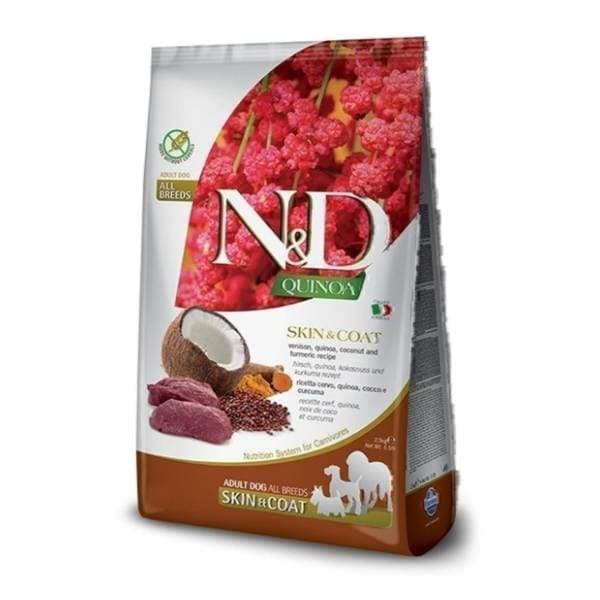 N&D Quinoa skin & coat smetina kokos i kurkuma 2,5kg 0